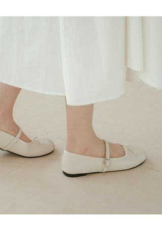 Rosér Mary Jane Ballet Flat Shoes 1cm