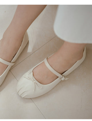 Rosér Mary Jane Ballet Flat Shoes 1cm