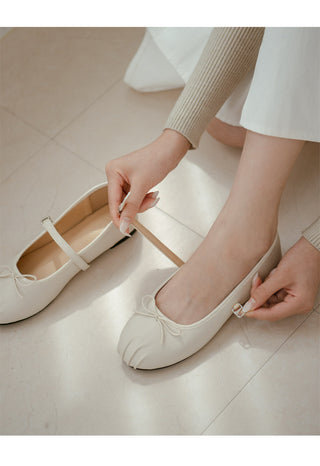 Rosér Mary Jane Ballet Flat Shoes 1cm