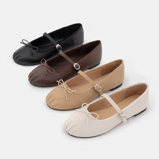 Rosér Mary Jane Ballet Flat Shoes 1cm