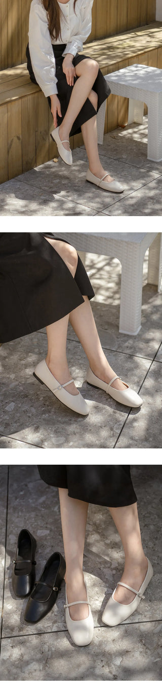 Molly Mary Jane Flat Shoes 1cm