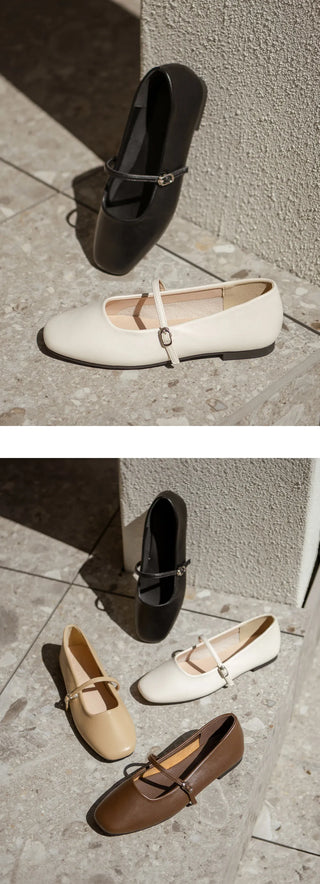 Molly Mary Jane Flat Shoes 1cm