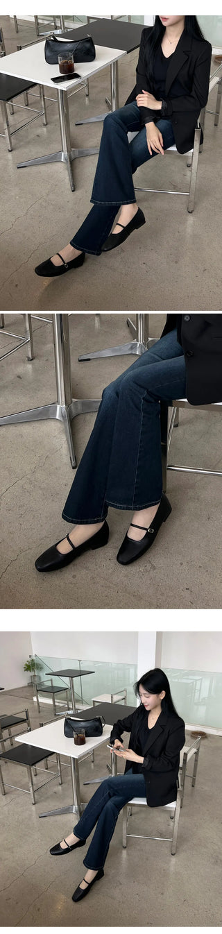 Molly Mary Jane Flat Shoes 1cm
