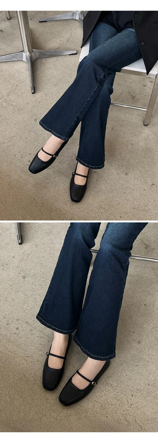 Molly Mary Jane Flat Shoes 1cm