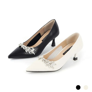 Ruzelly Cubic Cowhide Basic Pumps 6cm