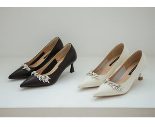 Ruzelly Cubic Cowhide Basic Pumps 6cm