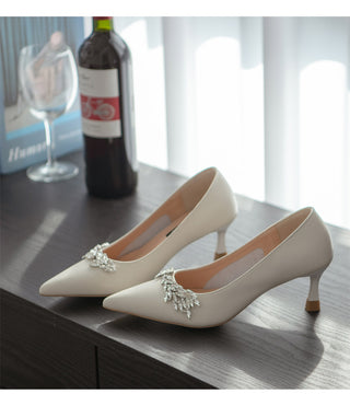 Ruzelly Cubic Cowhide Basic Pumps 6cm