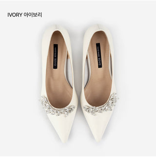 Ruzelly Cubic Cowhide Basic Pumps 6cm