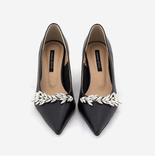 Ruzelly Cubic Cowhide Basic Pumps 6cm
