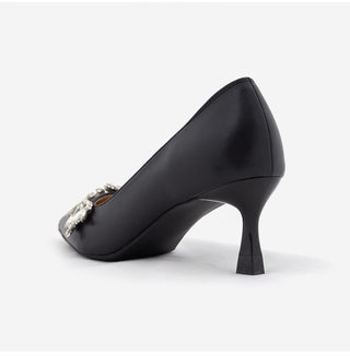 Ruzelly Cubic Cowhide Basic Pumps 6cm