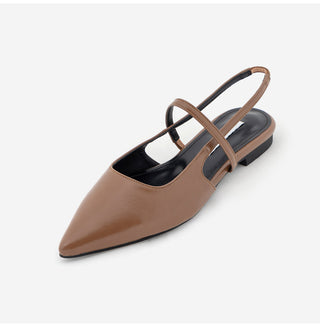 Veind Stiletto Mary Jane Slingback Flat Shoes 1cm