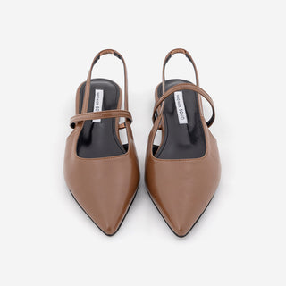 Veind Stiletto Mary Jane Slingback Flat Shoes 1cm