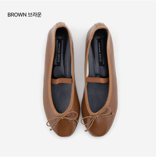 Monzure Ribbon Mary Jane Flat Shoes 1cm