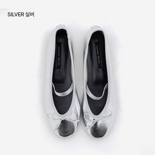 Monzure Ribbon Mary Jane Flat Shoes 1cm