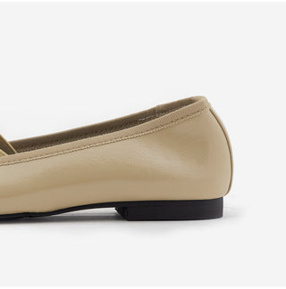 Monzure Ribbon Mary Jane Flat Shoes 1cm