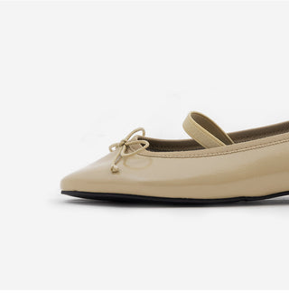 Monzure Ribbon Mary Jane Flat Shoes 1cm