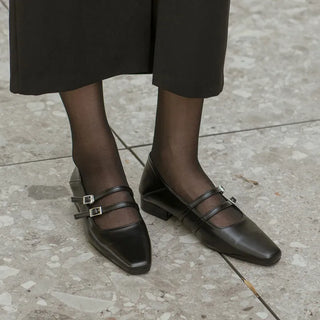 Frampt Double Strap Flats 2cm