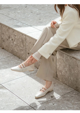 Frampt Double Strap Flats 2cm