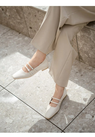 Frampt Double Strap Flats 2cm