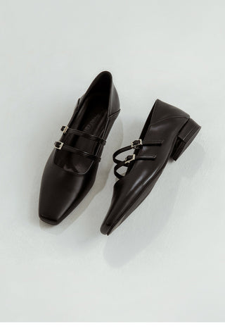 Frampt Double Strap Flats 2cm