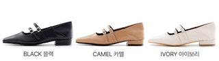 Frampt Double Strap Flats 2cm