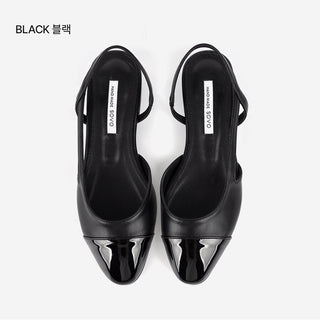 Clippin Cap-toe Combination Flats 2cm Slingback