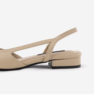 Clippin Cap-toe Combination Flats 2cm Slingback