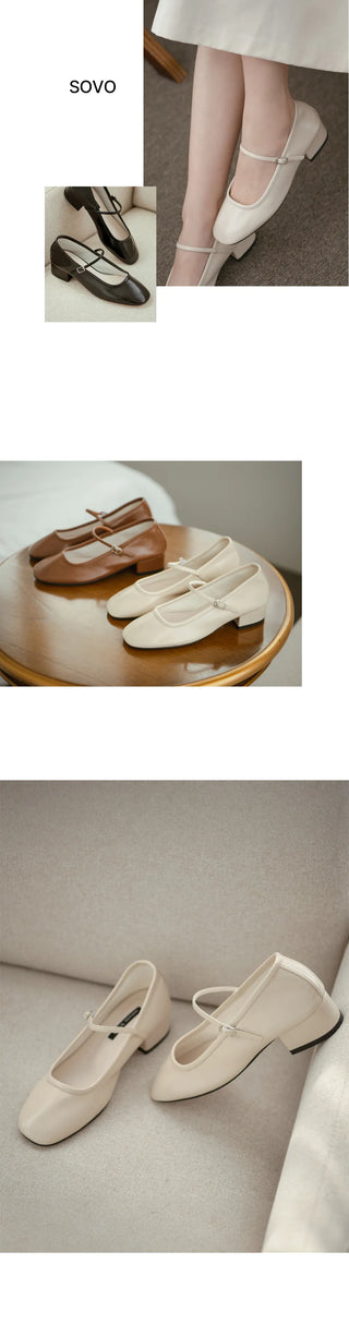 Softener Mary Jane Basic Pumps 4cm