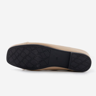 Brenton Square Ribbon Flat Shoes 1cm