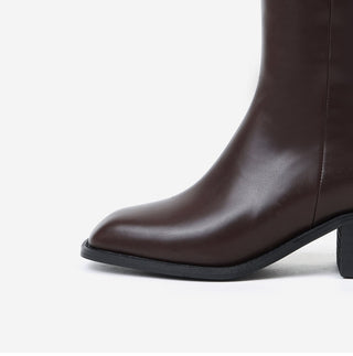 BEST  Boot Width++SIZE Le Ar Square Basic Long Boots 5cm