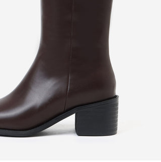 BEST  Boot Width++SIZE Le Ar Square Basic Long Boots 5cm