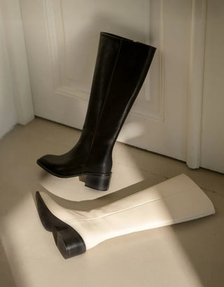 BEST  Boot Width++SIZE Le Ar Square Basic Long Boots 5cm