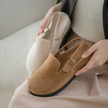 Covent Suede Flats 4cm Slingback