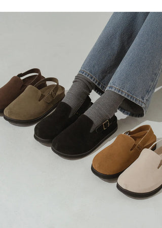 Covent Suede Flats 4cm Slingback
