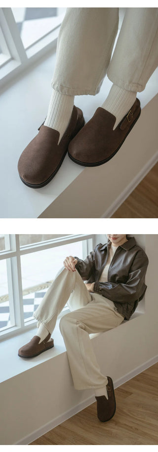 Covent Suede Flats 4cm Slingback