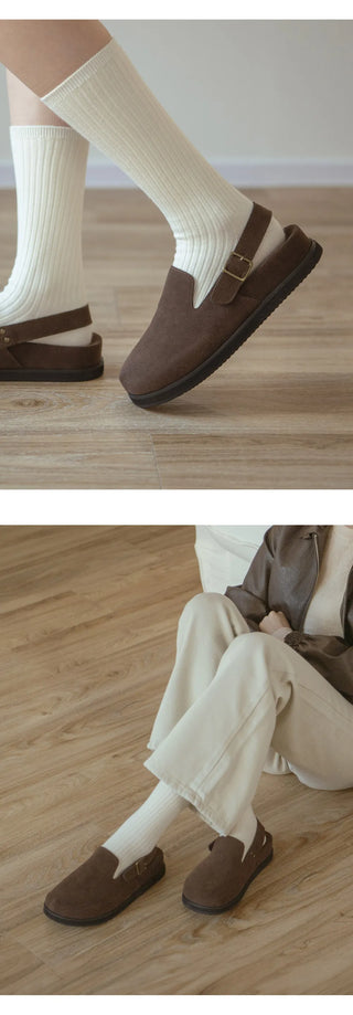 Covent Suede Flats 4cm Slingback