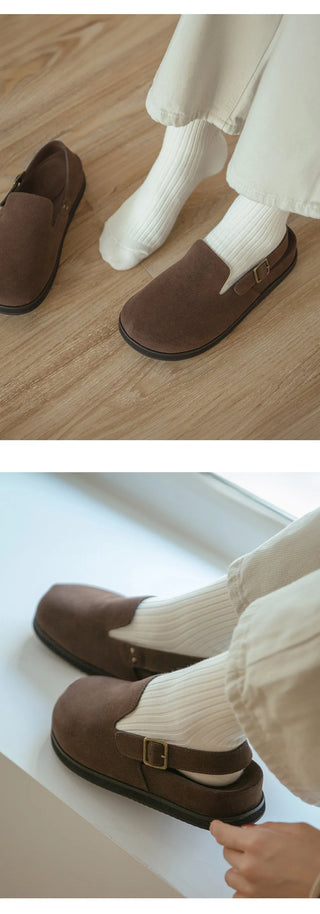 Covent Suede Flats 4cm Slingback