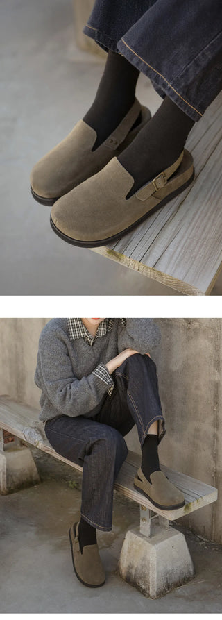 Covent Suede Flats 4cm Slingback