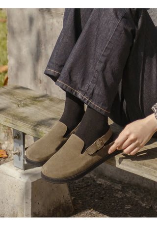 Covent Suede Flats 4cm Slingback