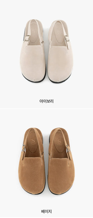 Covent Suede Flats 4cm Slingback