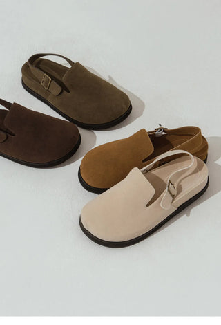 Covent Suede Flats 4cm Slingback
