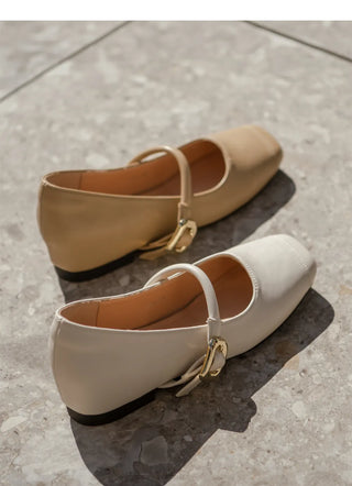 Martinpool Mary Jane Wedge Shoes 1cm