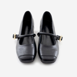 Martinpool Mary Jane Wedge Shoes 1cm