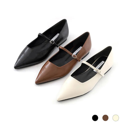 Sequins Stiletto Mary Jane Flat Shoes 1cm