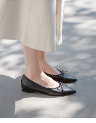 Pisa stiletto ribbon flat shoes 2cm