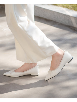 Pisa stiletto ribbon flat shoes 2cm