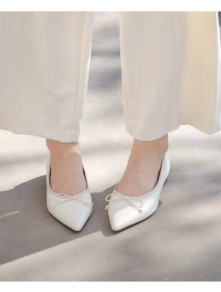 Pisa stiletto ribbon flat shoes 2cm