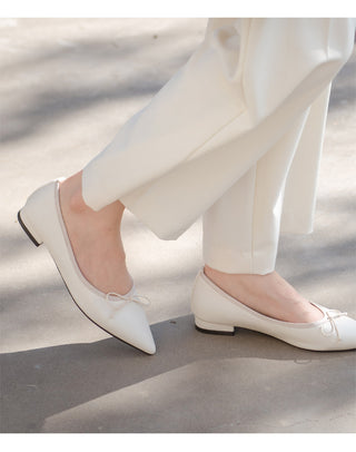 Pisa stiletto ribbon flat shoes 2cm