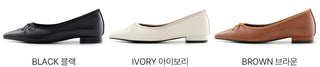 Pisa stiletto ribbon flat shoes 2cm