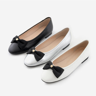 Lentic Ribbon Basic Flat Shoes 1cm